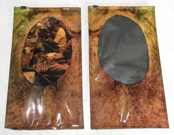 Подгонянная сумка молнии сумки сигары Moisturizing само- герметизируя сползая с прозрачным окном