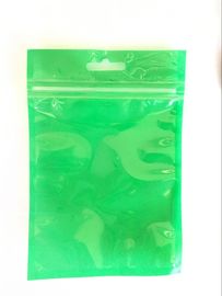 Сумки прозрачной фольги Зиплок упаковывая подгонянные зеленый цвет и черноту цвета