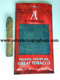 Прозрачные сумки хьюмидора сигары уплотнения 0.08мм окна 3 бортовые