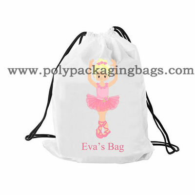 Полиэтиленовые пакеты рюкзака Drawstring Biodegradable PE CPE пластиковые