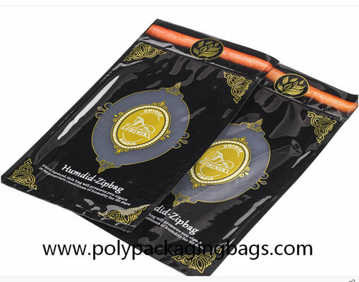 3 бортовых Ziplock сигары уплотнения 0.09mm Resealable кладет сумку в мешки хьюмидора табака