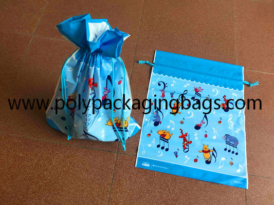 Gravure печатая 0.06mm замороженные сумки Drawstring CPE пластиковые