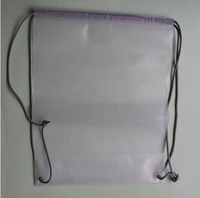 0.08mm замороженные рюкзака плеча Drawstring CPE сумки Drawstring двойного пластиковые для одежды