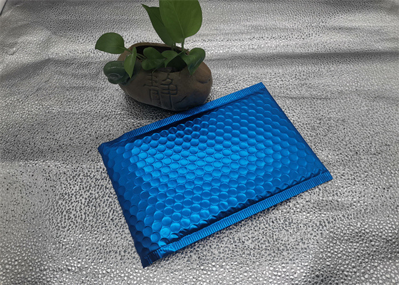 Голубая проложенная сумка почты пузыря, алюминиевая сумка почтовой отправки пузыря