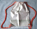 Персонализированная таможня рюкзака Drawstring пластичного подарка упаковывая белая
