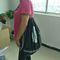 Прозрачный рюкзак сумки веревочки, черные на открытом воздухе ясные пластиковые сумки Дравстринг