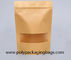 Biodegradable Ziplock Kraft стоит вверх мешки для упаковки чая