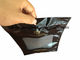 Черная классическая сумка молнии сигары с прозрачными окнами и moisturizing губкой