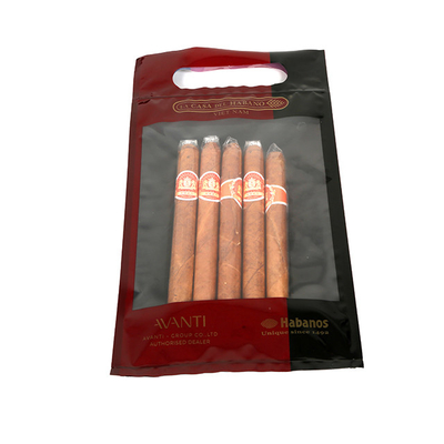 Resealable пластиковый мешок увлажнителя сигары с отверстием ручки окна