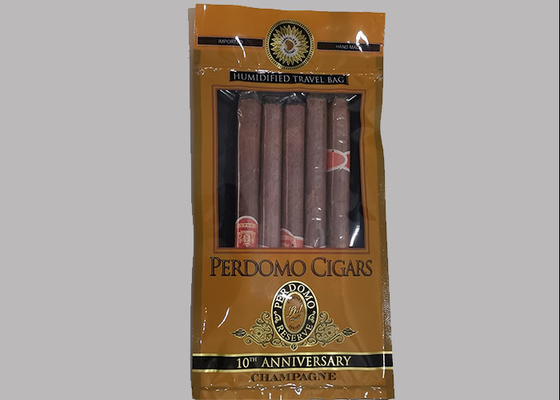 Изготовленная на заказ сумка сигары табака крышки сальто Зиплок, сумки упаковки сигары с застежкой-молнией