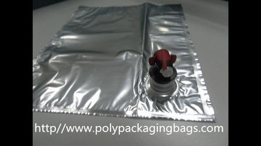 Пластиковая сумка гибкой упаковки многоразовая в коробке с Spout, серебряными сумками BIB для сока вина