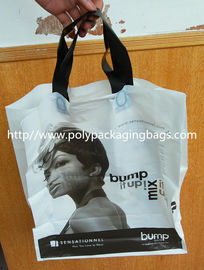 Выдвиженческая пластиковая сумка с логотипом, напечатанная сумка ручки Тоте ПЭ упаковывая