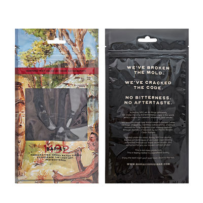 0.09mm Thickness Plastic Cigar Bags Suitable for 5 Cigars Clear Transparent Material Displays Contents Clearly