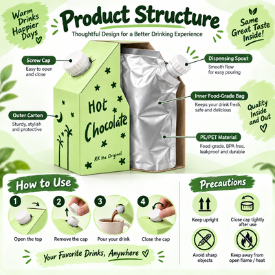 Bag In Box with Handle ISO Certified Packaging Ensuring Leak Proof and Convenient Liquid Storage