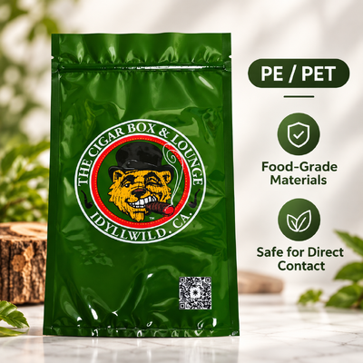 Humidity Sheet Inside Cigar Humidor Bags Cigar Moisturizing Plastic Zipper Bags Holds 5 to 20 Cigars Protection Against Drying And Damage