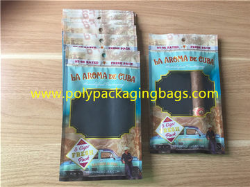 Выполненные на заказ напечатанные пластиковые сумки сигары с прозрачным Виндовс
