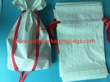 Белые полиэтиленовые пакеты Дравстринг КПЭ для подарка Нового Года/деталей с женщин „личных