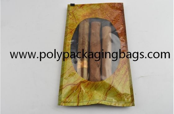 Resealable пластиковая сумка сигары Humidification с окном W155 x L265mm