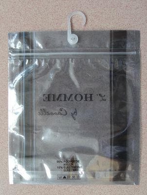 Намочите сумки доказательства поли с вешалками/замок крюка и застежка-молнии для нижнего белья/одежды людей