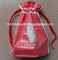 Красный двухслойный материал наружный CPE + сумка подарка внутреннего PE пластиковая, сумка подарка сумки drawstring с лентой