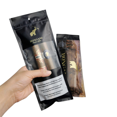 Заказ Ziplock сигареты Humidor мешки с увлажненной системой и дисплея окна 90 дней Хранение 20 сигар вместимостью