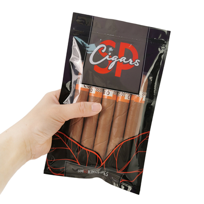 Заказные мешки для сигар с увлажнительной системой и закрытием Ziplock