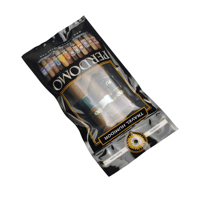Пакет для упаковки сигар с индивидуальной печатью, с застежкой Ziplock, для поддержания влажности, с увлажнителем