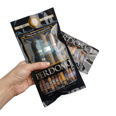 Пакет для упаковки сигар с индивидуальной печатью, с застежкой Ziplock, для поддержания влажности, с увлажнителем