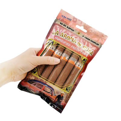 Увлажняющий пакет для сигар с глубокой печатью, пакеты для увлажнения сигар, пакеты для увлажнения сигар на молнии