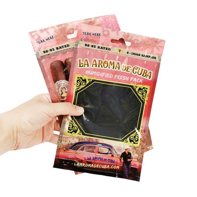 Увлажняющий пакет для сигар с глубокой печатью, пакеты для увлажнения сигар, пакеты для увлажнения сигар на молнии