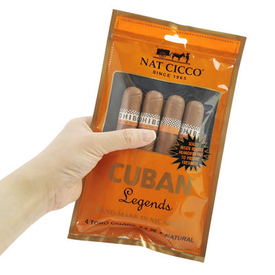 Дорожная сумка-хьюмидор для сигар с индивидуальной печатью, на 4-6 сигар, с увлажняющими пластиковыми пакетами и упаковочным пакетом для сигар