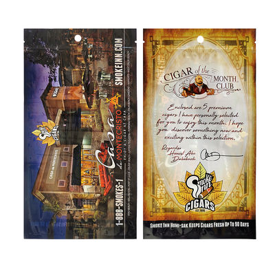 Сигары Увлажненный мешок Прозрачная фольга Циплок Сигары Табачный мешок для влажности Тепловая уплотнение Пластиковые сигары Увлажнитель Пакетные мешки