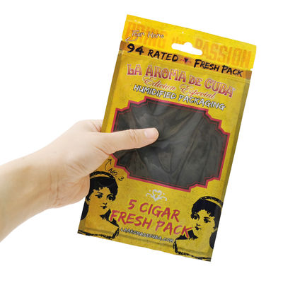 Заказ напечатанный Ziplock сигареты упаковка мешки сигареты Увлажненные пластиковые пакеты с гидратирующим слоем
