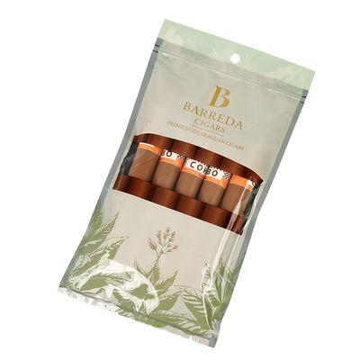 Специальное печатное печатание Увлажненные сигаровые пакеты Ziplock Увлажненные сигаровые пакеты 5 сигар Простая упаковка с прозрачной пластиковой упаковкой