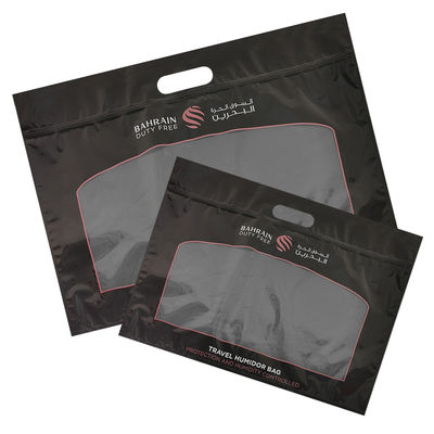 Настройка печати Влажность Сигаровые пакеты Zipper Сигаровый гимидор Упаковка Путешествия Влажность Увлажнитель Пакет