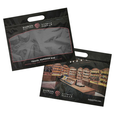 Настройка печати Влажность Сигаровые пакеты Zipper Сигаровый гимидор Упаковка Путешествия Влажность Увлажнитель Пакет