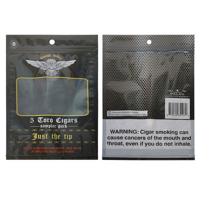 Специально разработанные влагозащищенные плоские пакеты с напечатанной термозапечатываемой алюминиевой фольгой Mylar 3 боковой печатью для оберток сигар из табачных листьев