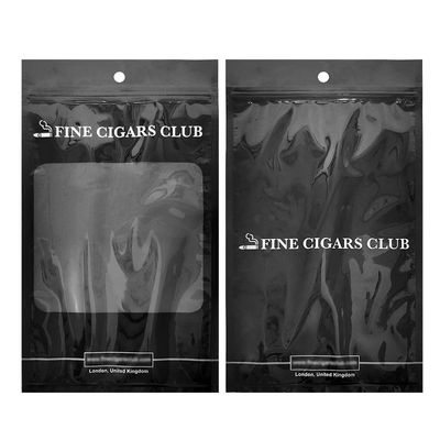 Самостоятельно разработанный пластиковый пакет для упаковки - мешки для сигар / мешок для сигар с влажностью с резьбой и окнами