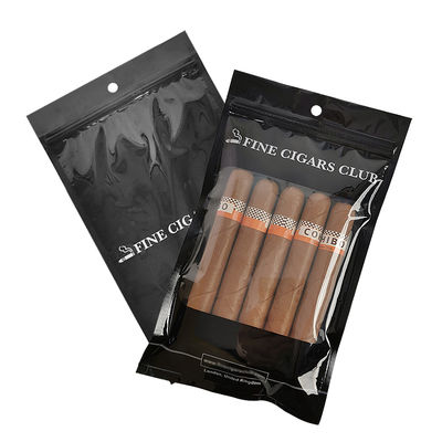 Самостоятельно разработанный пластиковый пакет для упаковки - мешки для сигар / мешок для сигар с влажностью с резьбой и окнами