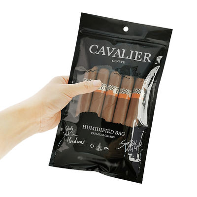 Оптовая продажа портативных увлажняющих пакетов для сигар, пластиковый пакет для сигар, новинка, увлажняющий пакет для сигар