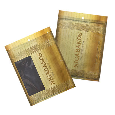 Manufacturer Custom Ziplock Plastic Tobacco Cigars Packaging 2-way Humidity Control Moisture Humidifier Humidor Pouch Bag