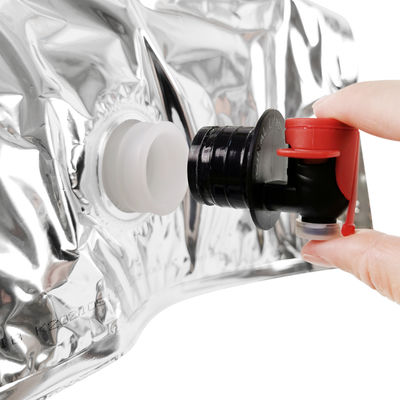 Заказ Алюминиевый Прозрачный Биб Сумка 5L Сок Упаковка Питье Сумка Вино Сумка в коробке