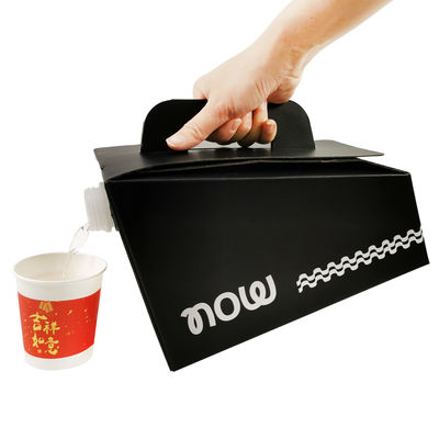 Печать логотипа на заказ 1л 2л 3л 5л 10л Одноразовый пакет для кофе, напитков, вина BIB (Bag in Box) с диспенсером Кофе с собой Вынос Асептический пакет в коробке