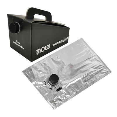 Печать логотипа на заказ 1л 2л 3л 5л 10л Одноразовый пакет для кофе, напитков, вина BIB (Bag in Box) с диспенсером Кофе с собой Вынос Асептический пакет в коробке