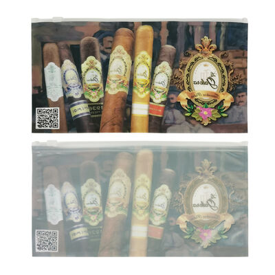 Маленькие пластиковые пакеты для сигар, пластиковые пакеты на молнии для увлажнения сигар, разработанные для удержания влаги и легкого повторного закрытия