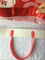 Напечатанный Новый Год красного цвета хозяйственных сумок твердой ручки ХППЭ изготовленный на заказ пластиковый
