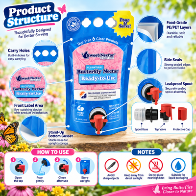 Moisture Proof Stand Up Pouch With Spout Customized Thickness Sizebag Type Packaging Ideal For Food And Beverage Industry