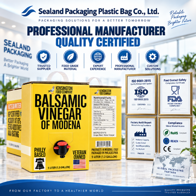Without Handle Rectangular BIB bags in Box space saving packaging solution perfect for bulk liquid storage and transport