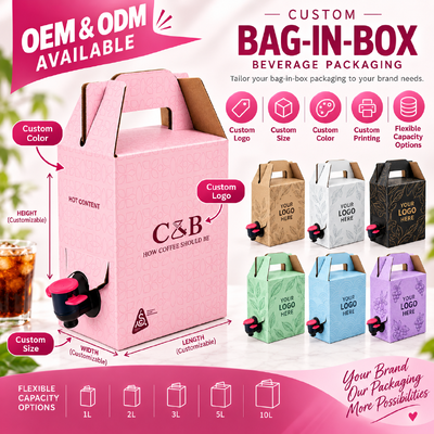 Сертификат ISO Bag In Box пластиковый прямоугольный дизайн, подходящий для упаковки жидкостей в пищевых напитках и химическом секторе
