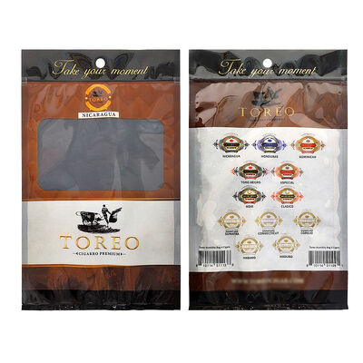 Bag featuring OPP LDPE laminated material cigar packaging bag ideal for maintaining cigar and preventing moisture damage
